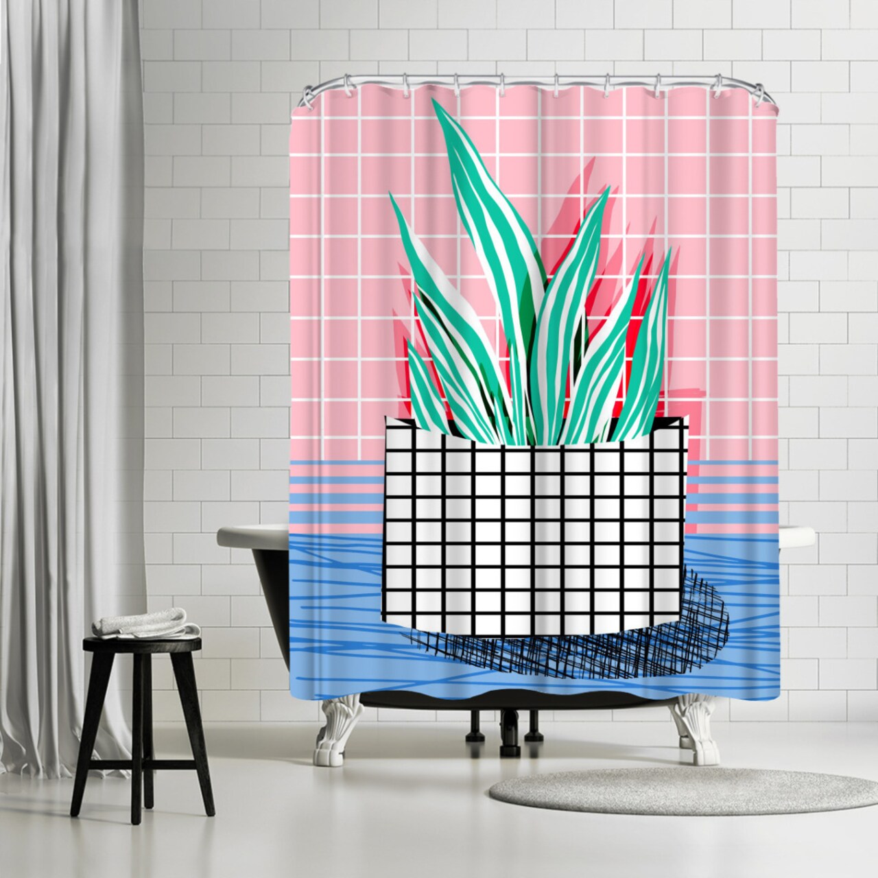 Glam by Wacka Designs Shower Curtain 71&#x22; x 74&#x22;